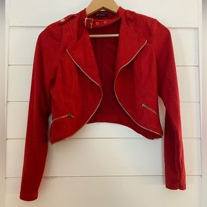 Michel suede crop jacket